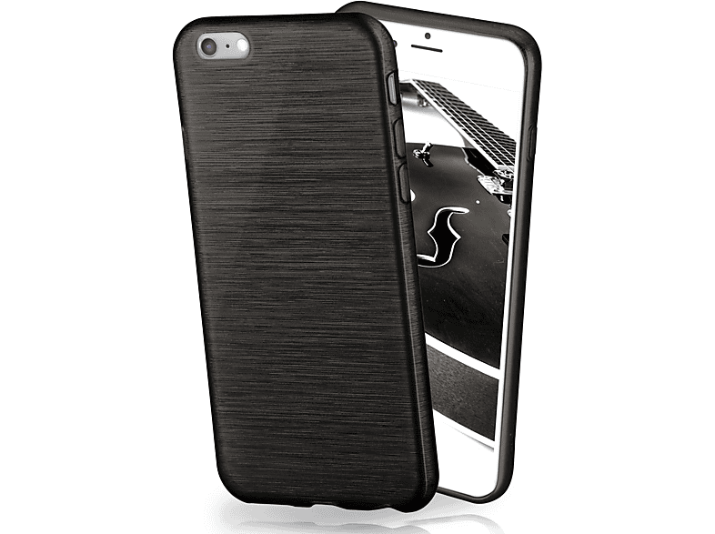 / Slate-Black Backcover, Brushed Plus, Case, Apple, 6s Plus 6 iPhone MOEX