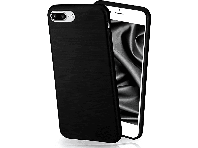 MOEX Brushed Case, Backcover, Apple, iPhone 7 Plus / iPhone 8 Plus, Onyx-Black