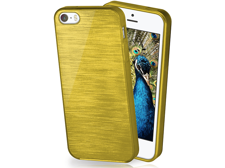 MOEX Brushed Case, Backcover, 5 SE 5s iPhone (2016), Apple, / Lime-Green 