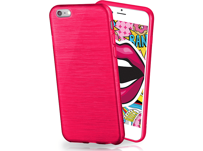 Backcover, Apple, Case, / iPhone 6, 6s MOEX iPhone Brushed Magenta-Pink