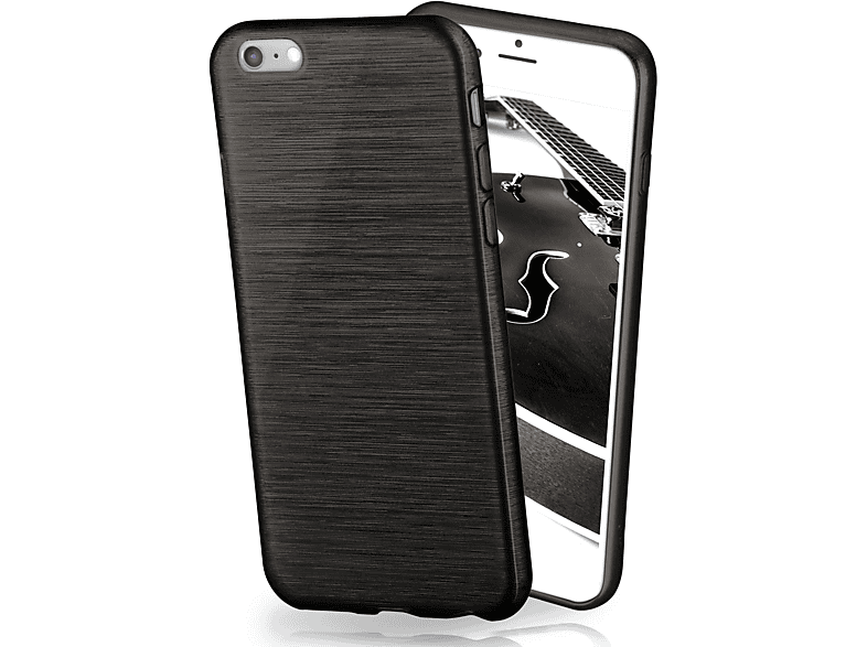 Backcover, MOEX Slate-Black / iPhone iPhone 6s Apple, 6, Case, Brushed