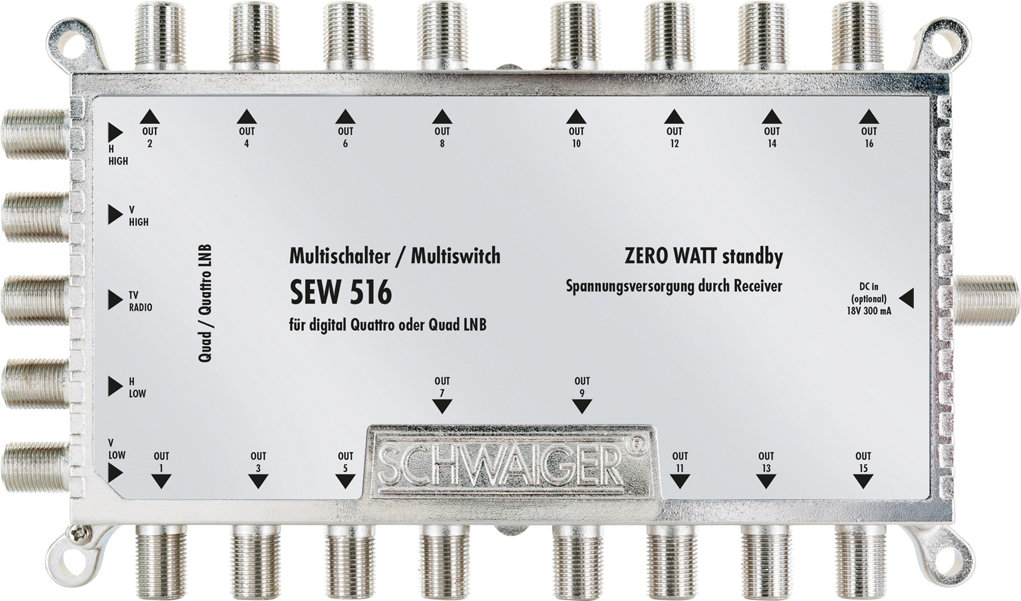 SCHWAIGER -SEW516 531- SAT Multischalter → 16 5