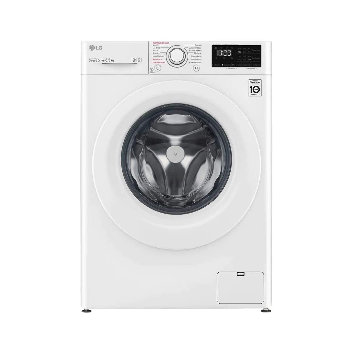 Lavadora carga superior - F2WN2S65S3W LG, 6 kg, 14 programas, Blanco