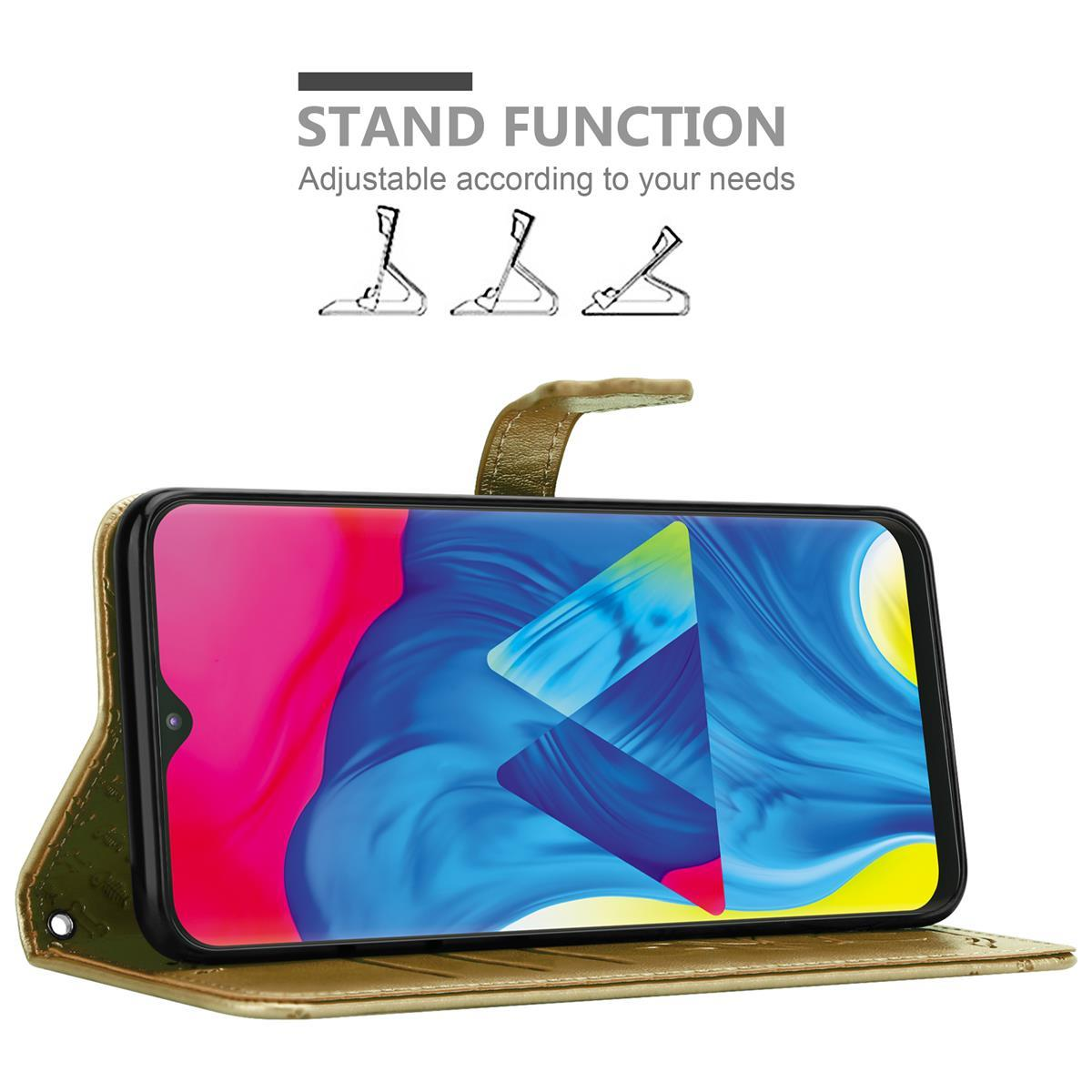 Ein Telefon in einer Geldbörsenhülle mit einer Telefon-Standfunktion.