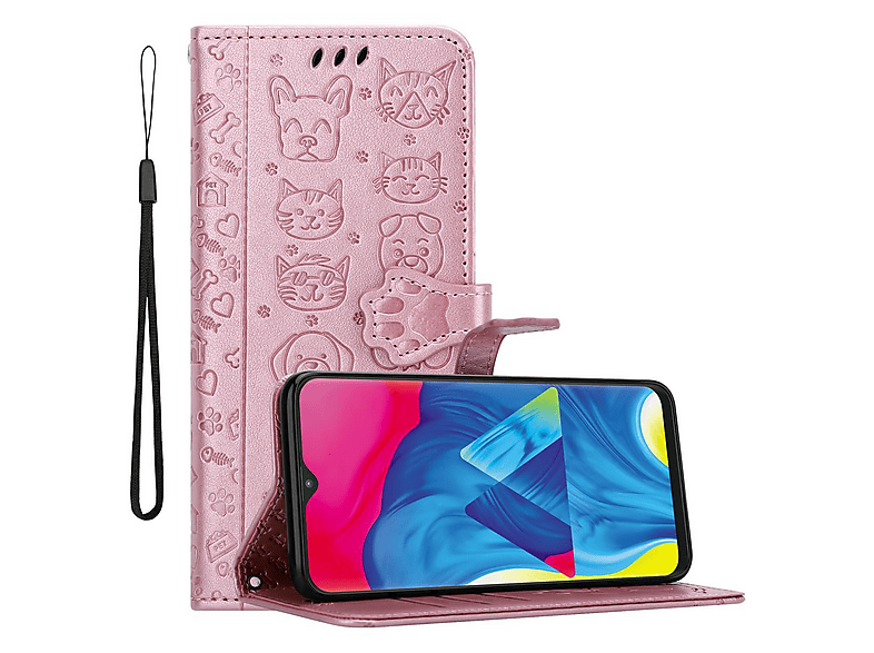 Cadorabo Custodia Libro Per Nokia 1 - Portafoglio Con Chiusura Magnetica, Vani Carte E Funzione Stand - Colore Oro Rosa - 5