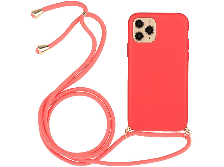 COVERKINGZ Silikon Handykette Rot Backcover, verstellbarer Kordel, 13 Zoll], [6,1 Apple, iPhone mit