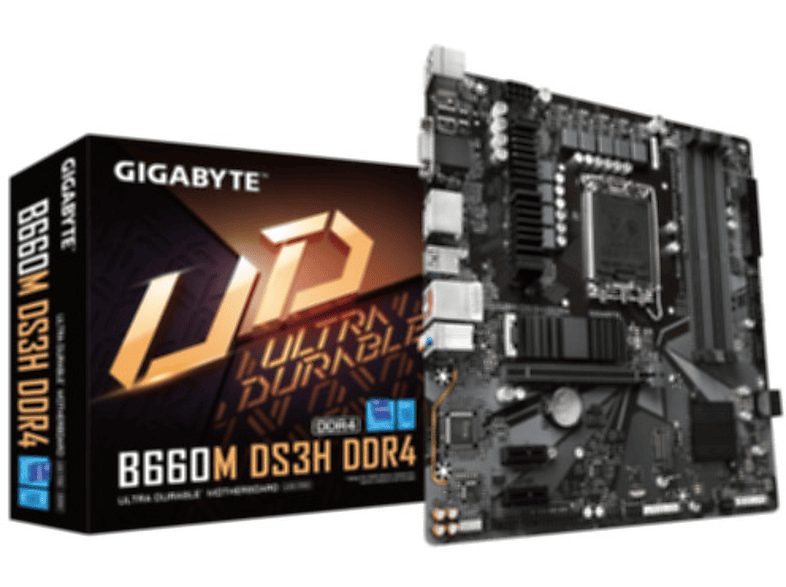 GIGABYTE B660M DS3H Mainboards DDR4 schwarz