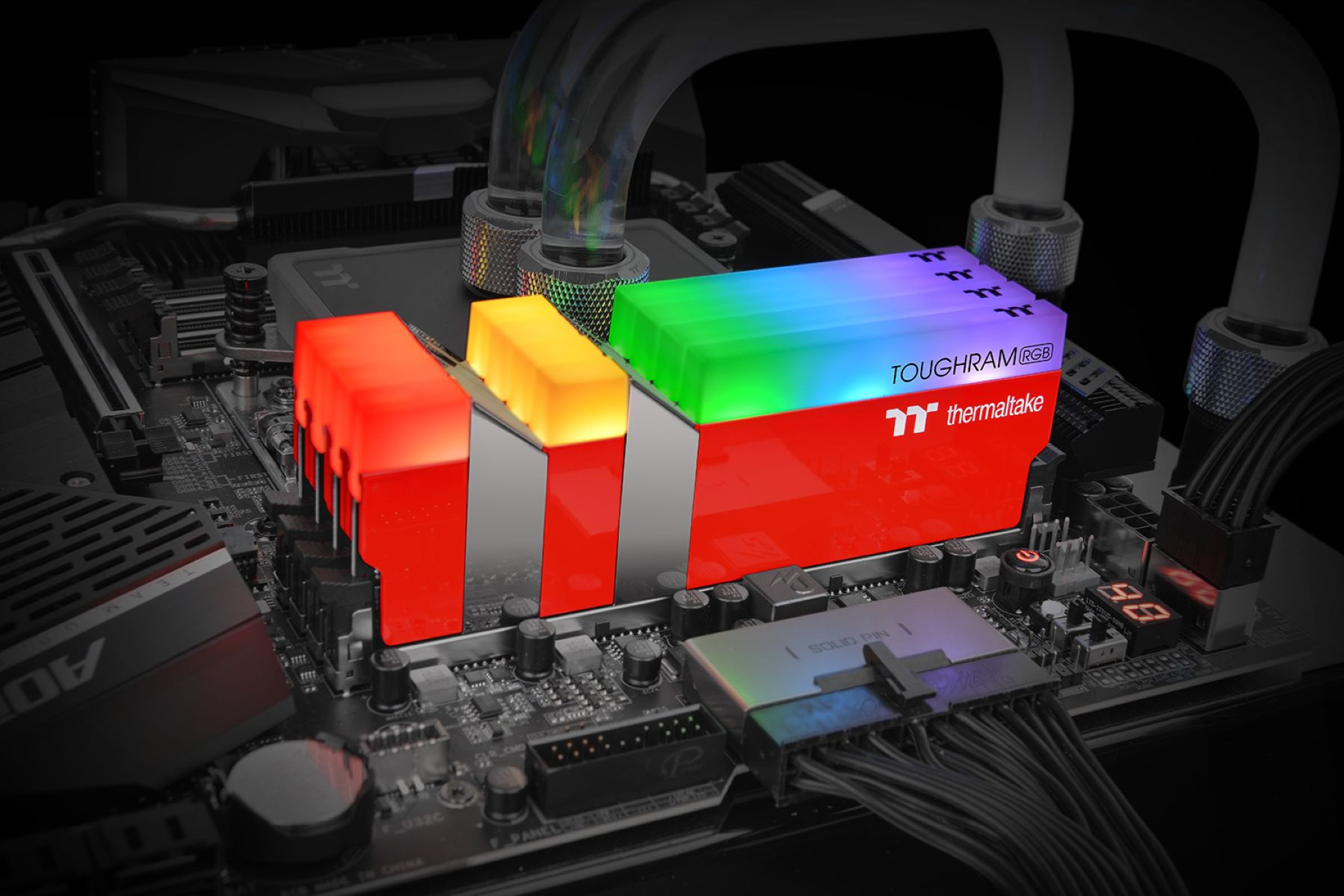 THERMALTAKE TOUGHRAM RGB Racing Red DDR4 Arbeitsspeicher 16 GB