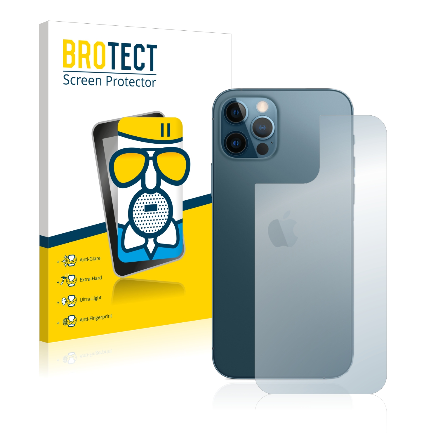 12 Schutzfolie(für iPhone Apple Pro) Airglass BROTECT matte
