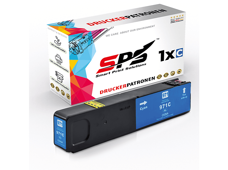 SPS S-8164 Pro Tintenpatrone X551DW) (971XL Officejet Cyan 