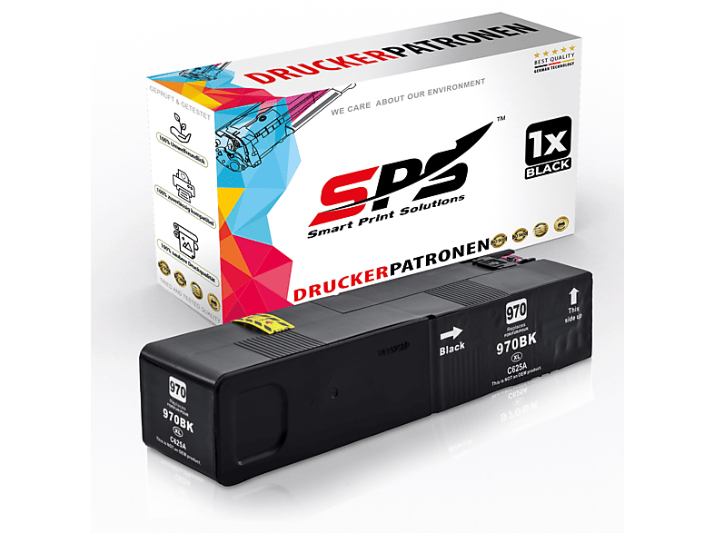 SPS S-8014 Tintenpatrone Schwarz (970XL / Officejet Pro X576DW)