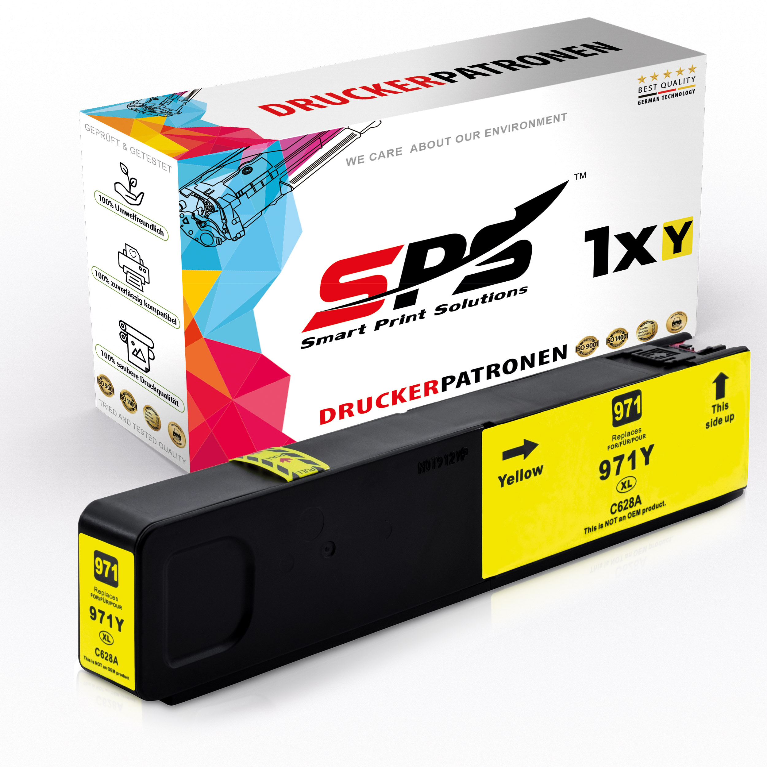 (971XL / Pro Officejet X451) SPS Tintenpatrone Gelb S-8236