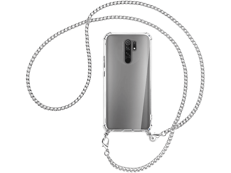 Metallkette, 9, Redmi (silberfarben) MORE Kette Umhänge-Hülle Xiaomi, Backcover, ENERGY MTB mit