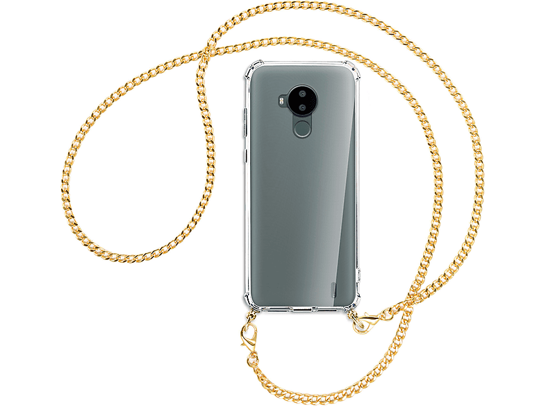 (goldfarben) mit Nokia, ENERGY Kette MTB Umhänge-Hülle C30, Metallkette, Backcover, MORE