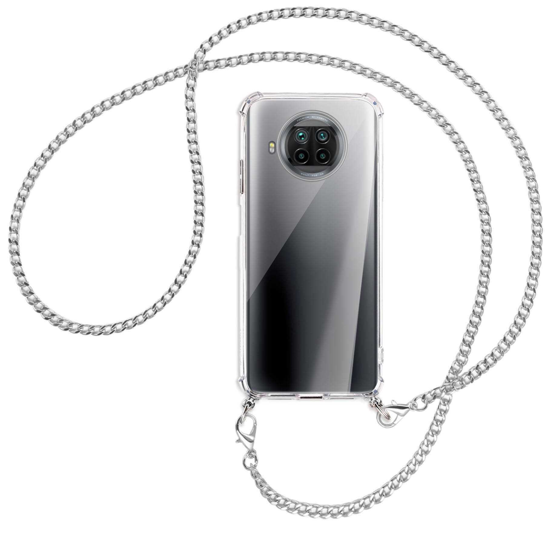 Metallkette, MTB ENERGY 10T Kette Lite Xiaomi, mit Umhänge-Hülle Mi MORE 5G, (silberfarben) Backcover,