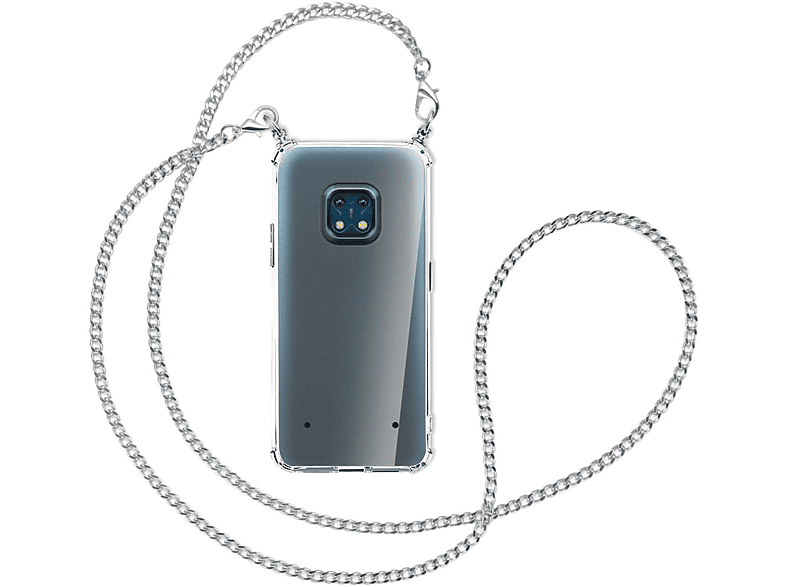MTB MORE Kette Nokia, 20, mit (silberfarben) ENERGY Metallkette, XR Umhänge-Hülle Backcover