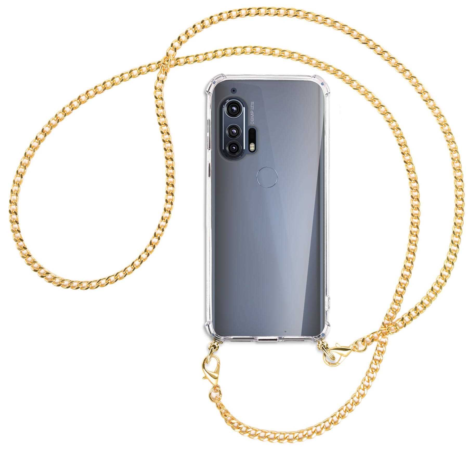 mit ENERGY Motorola, (goldfarben) Metallkette, EdgePlus MTB MORE Umhänge-Hülle Kette Backcover, 5G,