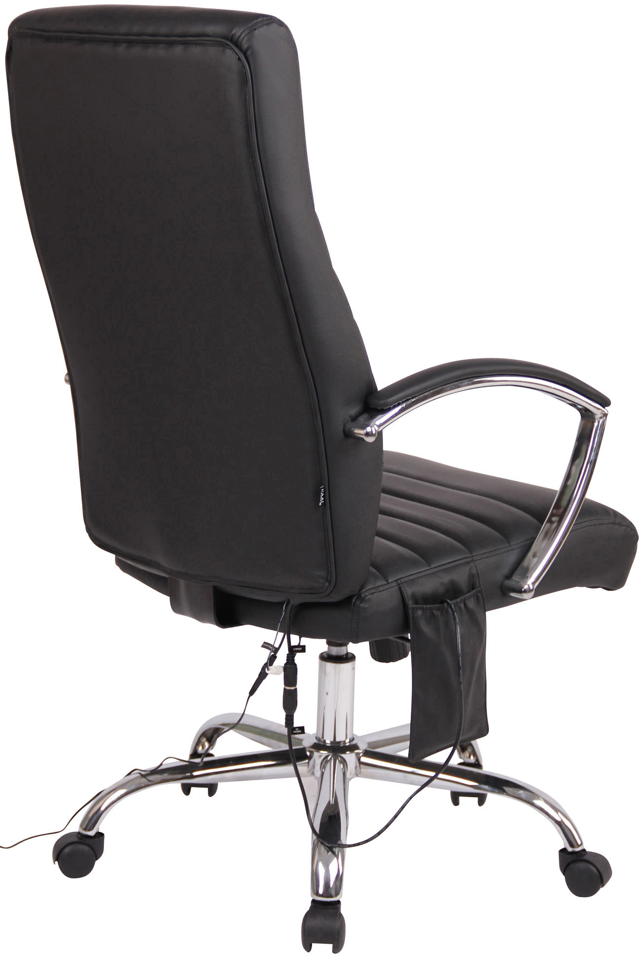 Valais Massagefunktion mit Bürostuhl, schwarz Kunstleder CLP Bürostuhl