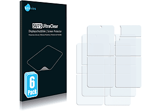 SAVVIES 6x klare Schutzfolie(für Samsung Galaxy Z Flip 3 5G (Display+Rückseite))