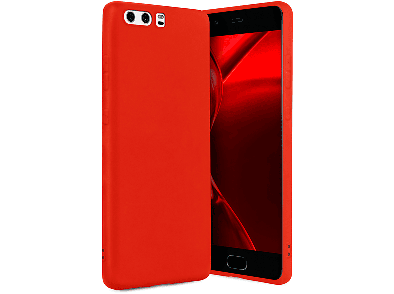 P10 ONEFLOW Rot Case, SlimShield Pro Backcover, Lite, Huawei,