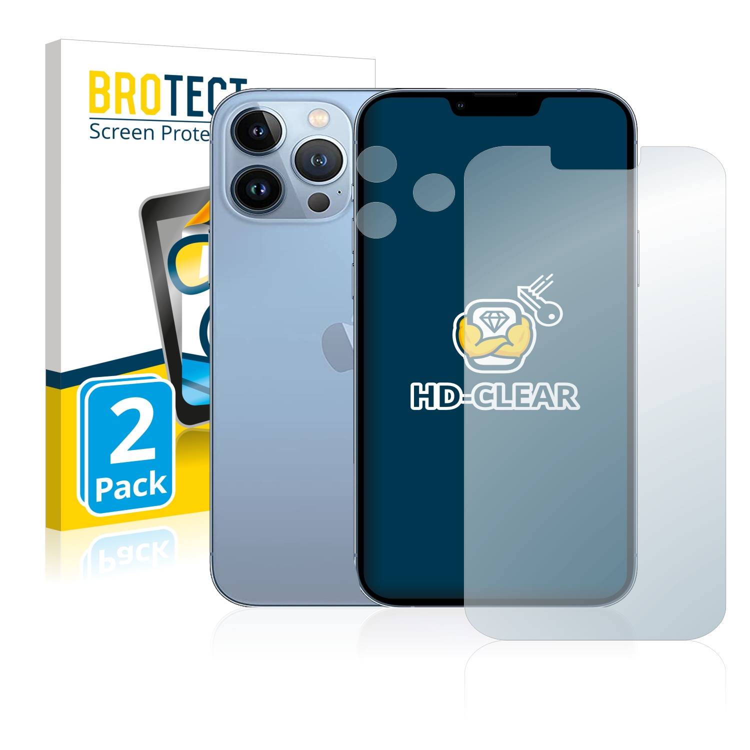 Pro 2x klare 13 BROTECT Apple Max) iPhone Schutzfolie(für