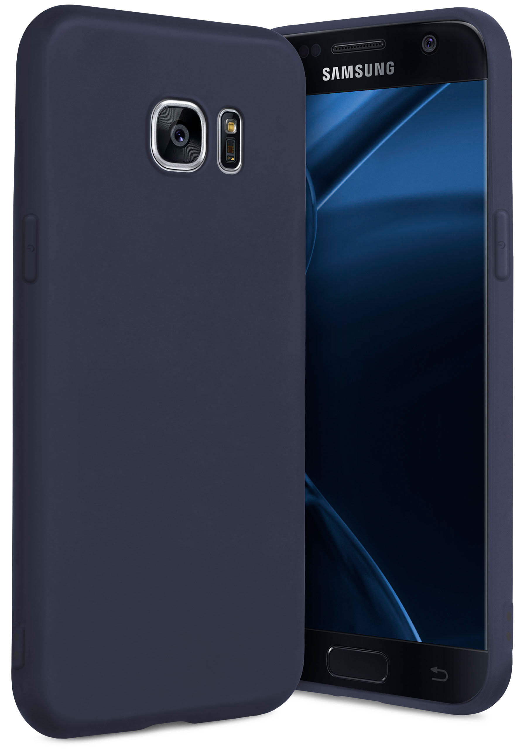 S7, SlimShield ONEFLOW Galaxy Samsung, Backcover, Case, Blau Pro