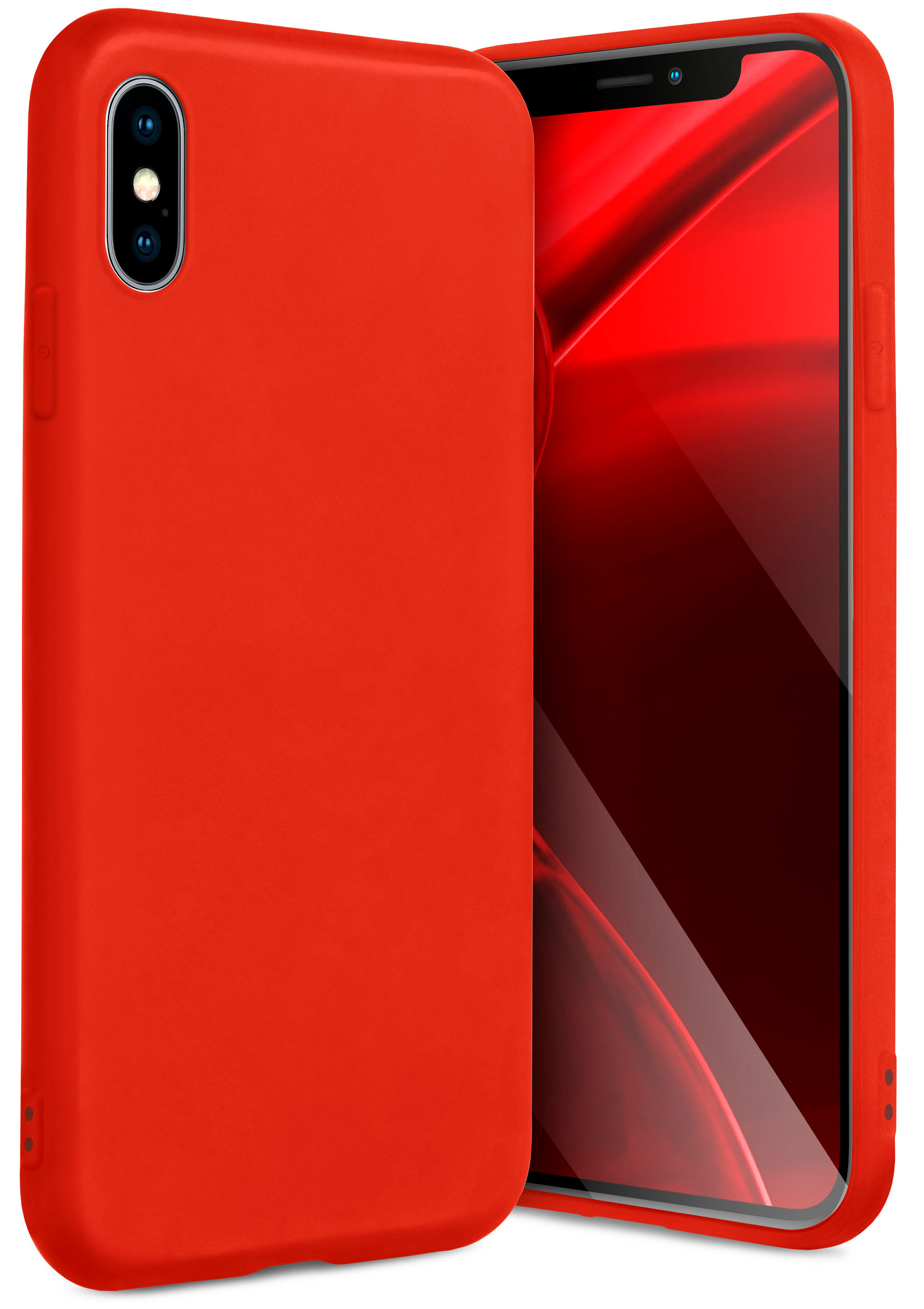 ONEFLOW SlimShield Pro Case, Backcover, XS Max, iPhone Apple, Rot