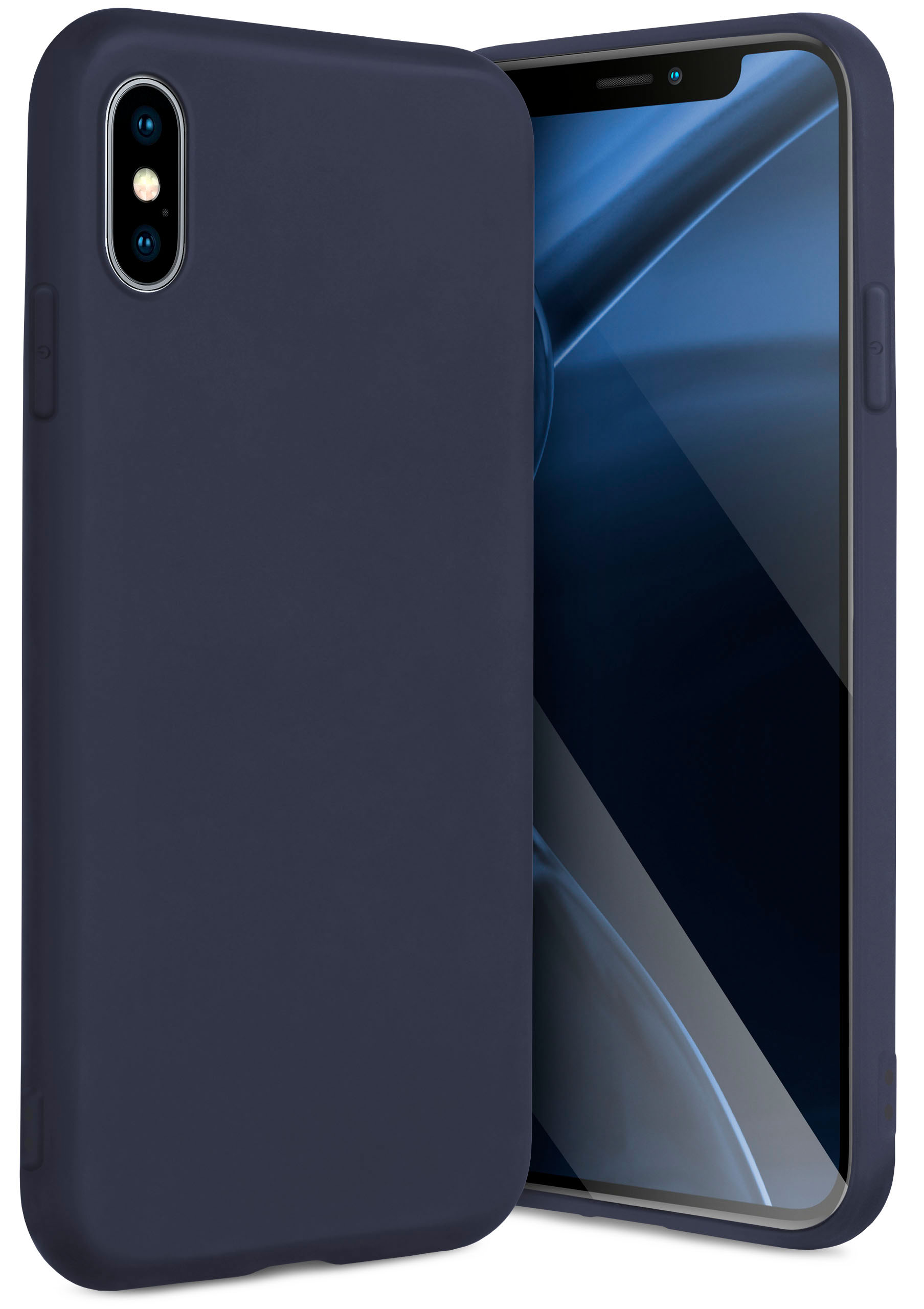 ONEFLOW SlimShield iPhone iPhone XS, Pro Apple, X Case, Blau / Backcover,