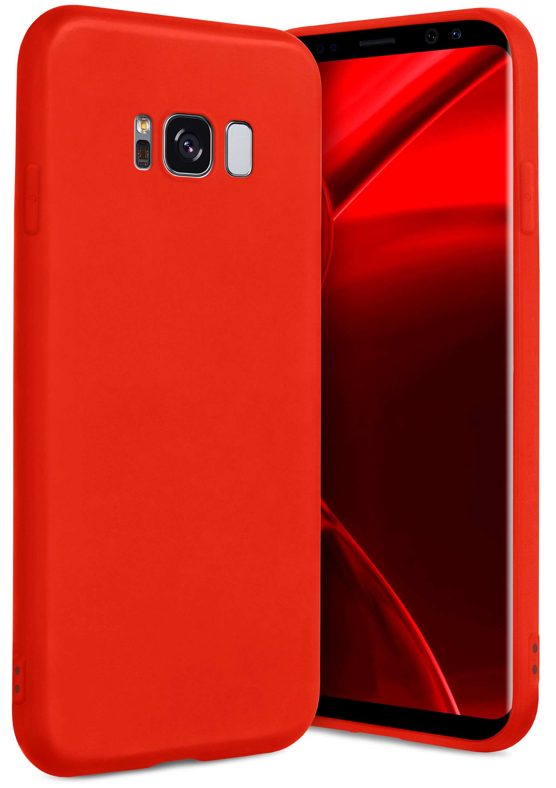 ONEFLOW SlimShield Pro Case, Rot S8, Backcover, Galaxy Samsung