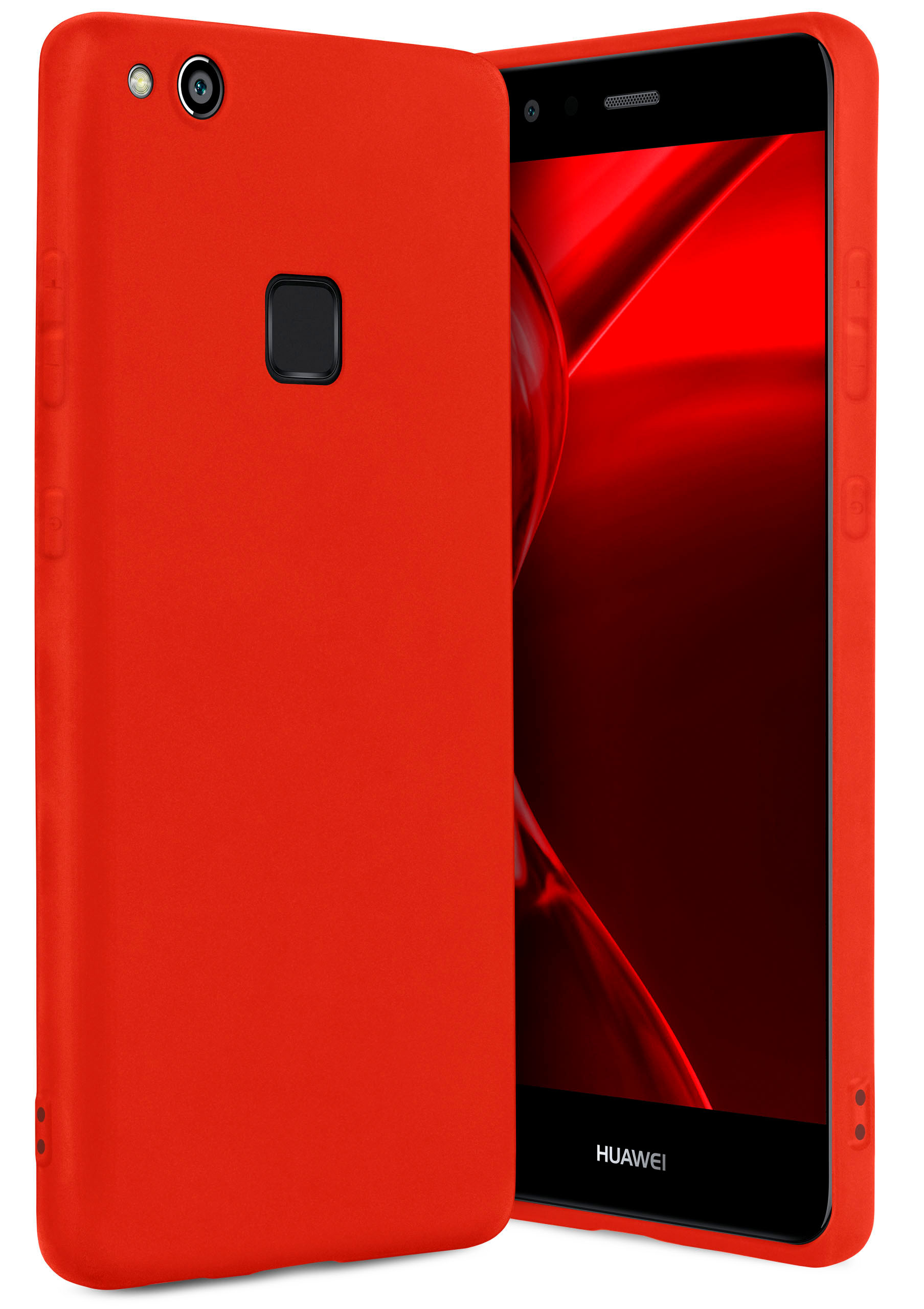 ONEFLOW SlimShield Pro Backcover, Case, Huawei, P10, Rot