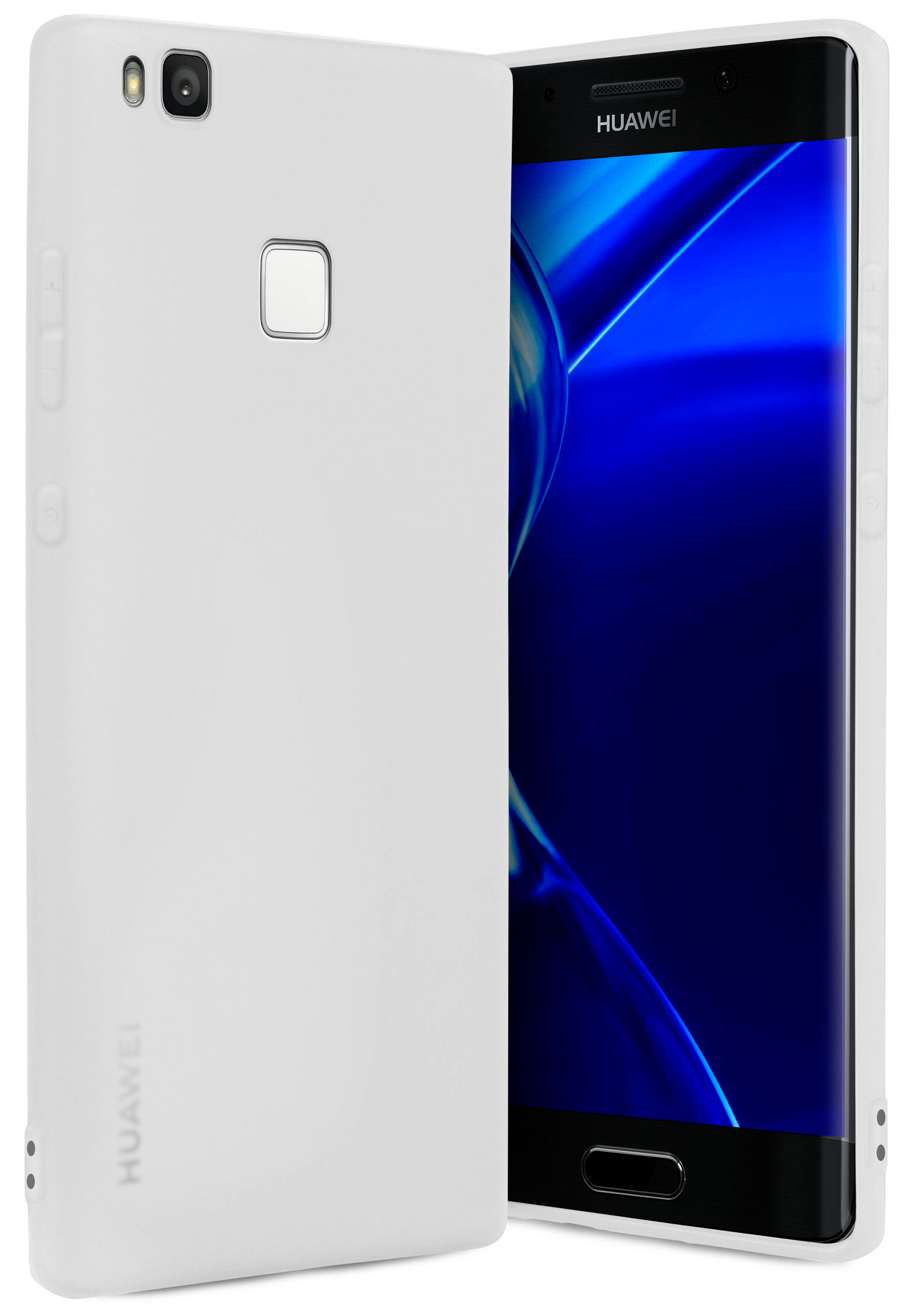 P9 Case, Backcover, Weiß Lite, ONEFLOW Pro SlimShield Huawei,