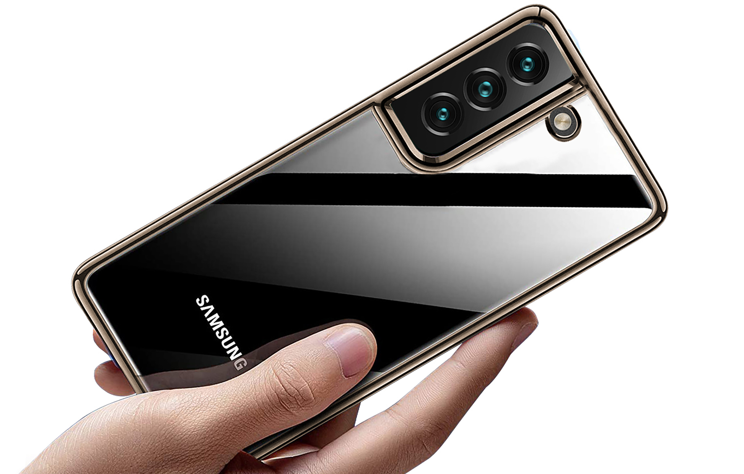 ARRIVLY Silikon Hülle, Backcover, Galaxy S22+, Gold Samsung