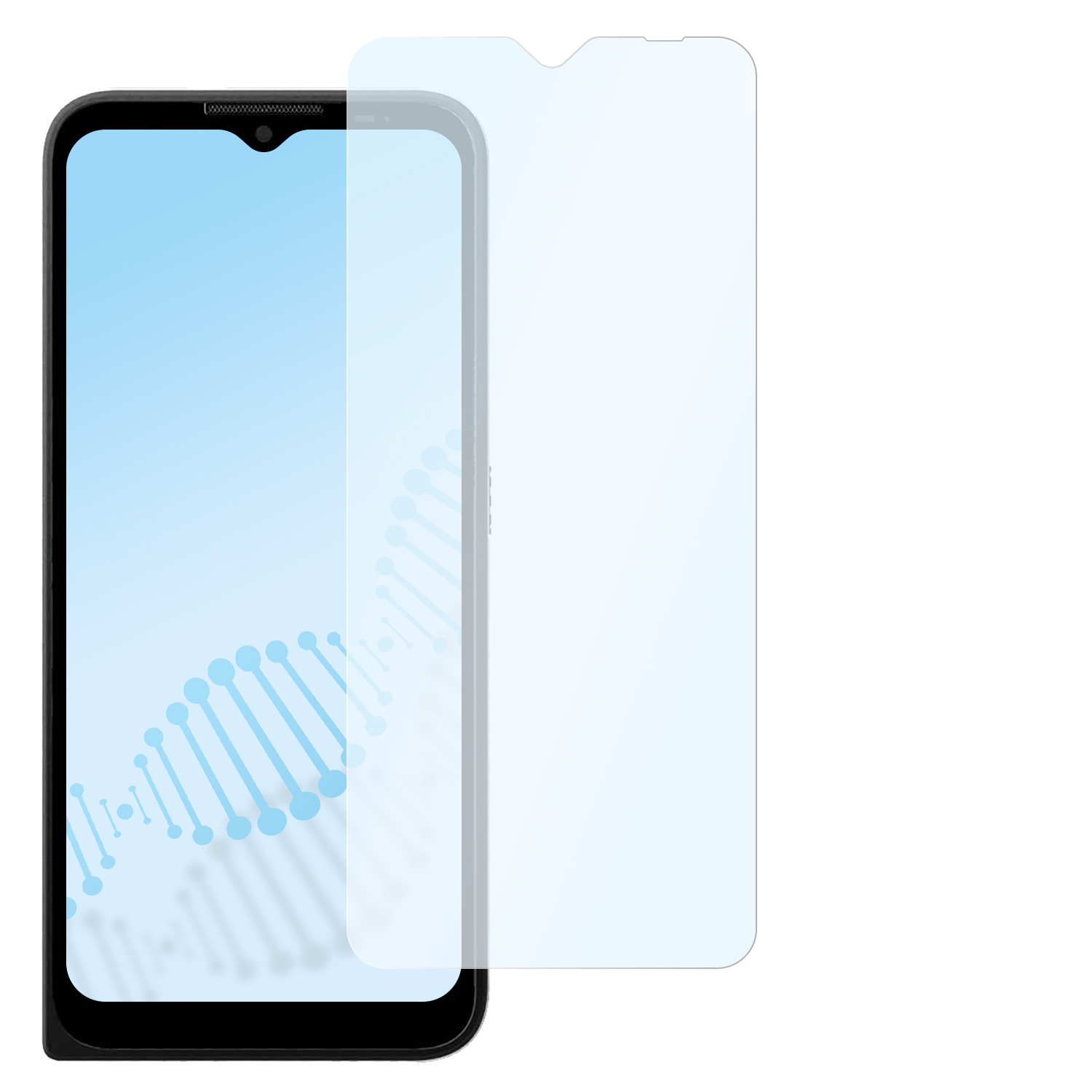 SLABO antibakterielle flexible Hybridglasfolie Displayschutz(für Defy (2021)) Motorola