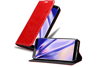 carcasa de móvil Funda libro para Móvil - Carcasa protección resistente de estilo libro;CADORABO, Sony, Xperia XZ3, rojo manzana