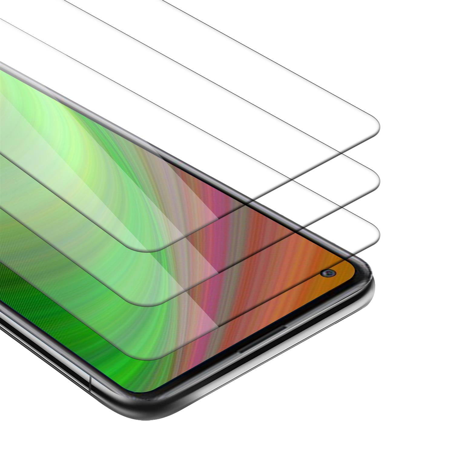 Schermo del telefono con più strati di protezioni per lo schermo sopra.