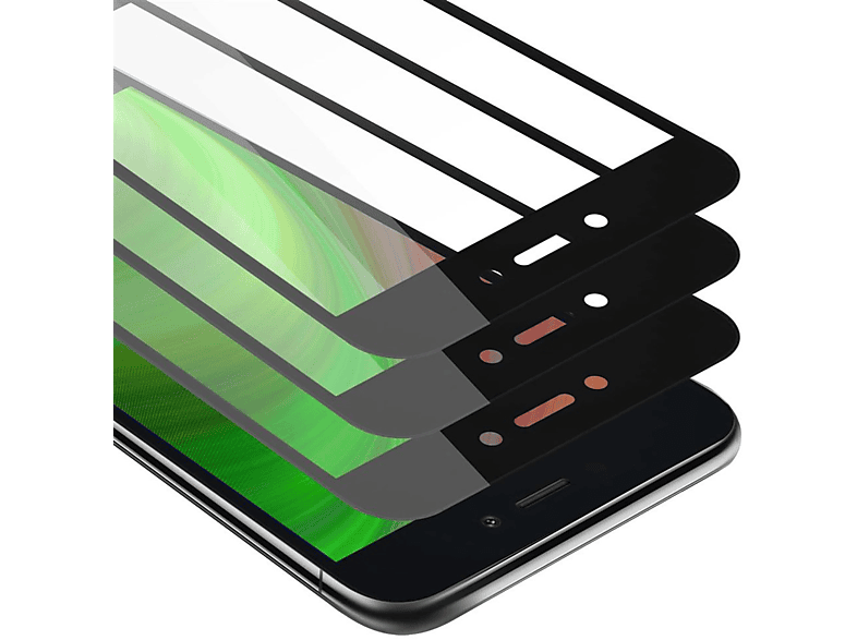 CADORABO 3x Vollbild Schutzglas Tempered Schutzfolie(für Xiaomi RedMi GO) | Schutzfolien & Schutzgläser