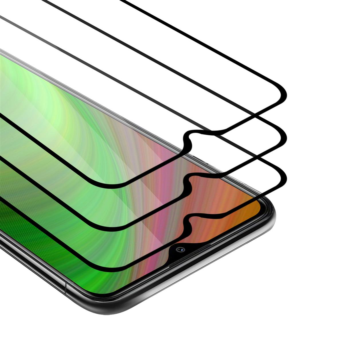 Tre protezioni schermo su uno schermo del telefono.