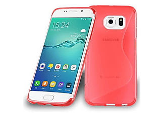 carcasa de móvil Funda flexible para móvil - Carcasa de TPU Silicona ultrafina;CADORABO, Samsung, Galaxy S6 EDGE, rojo infierno
