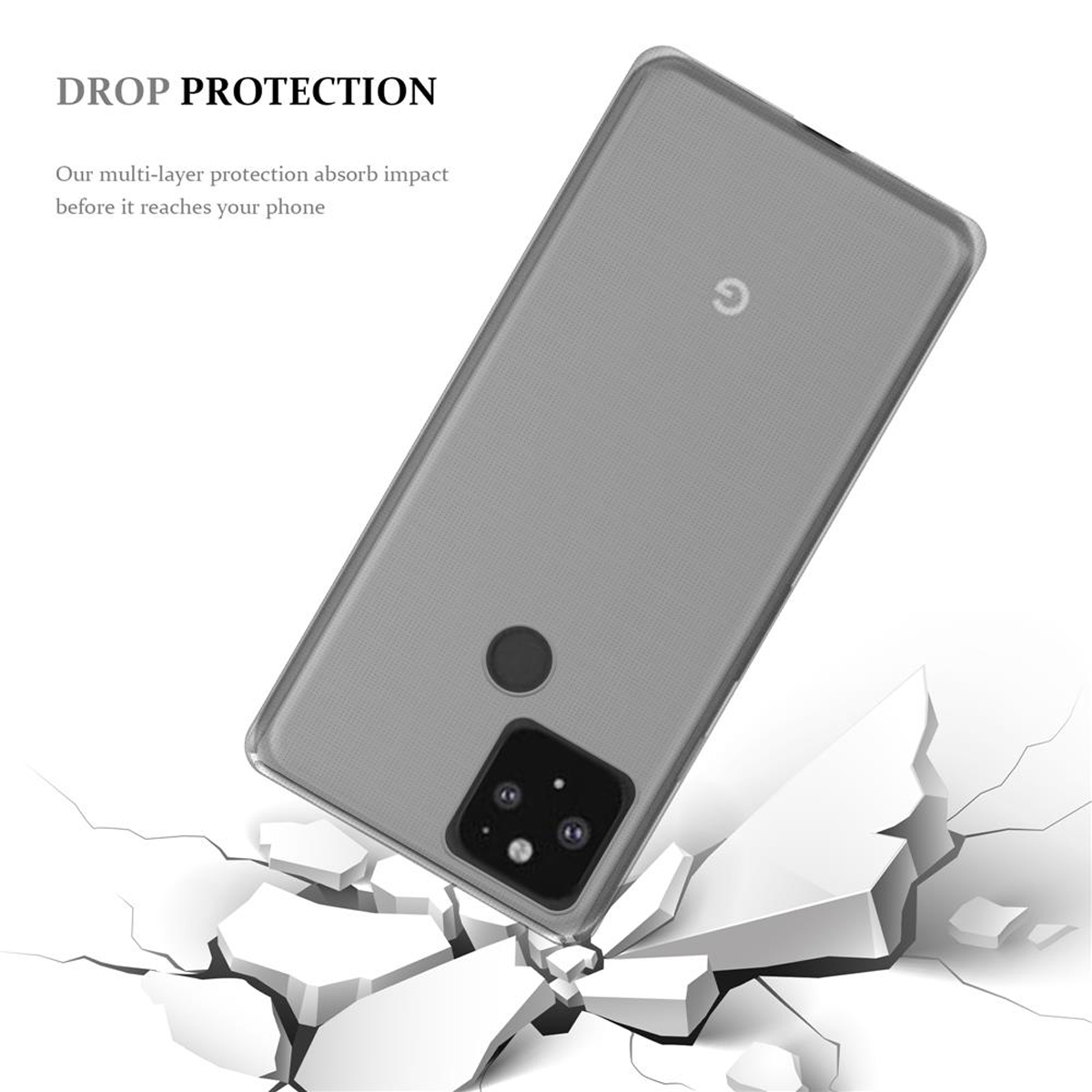 TPU CADORABO Google, 5, Backcover, Slim AIR PIXEL Schutzhülle, Ultra TRANSPARENT VOLL