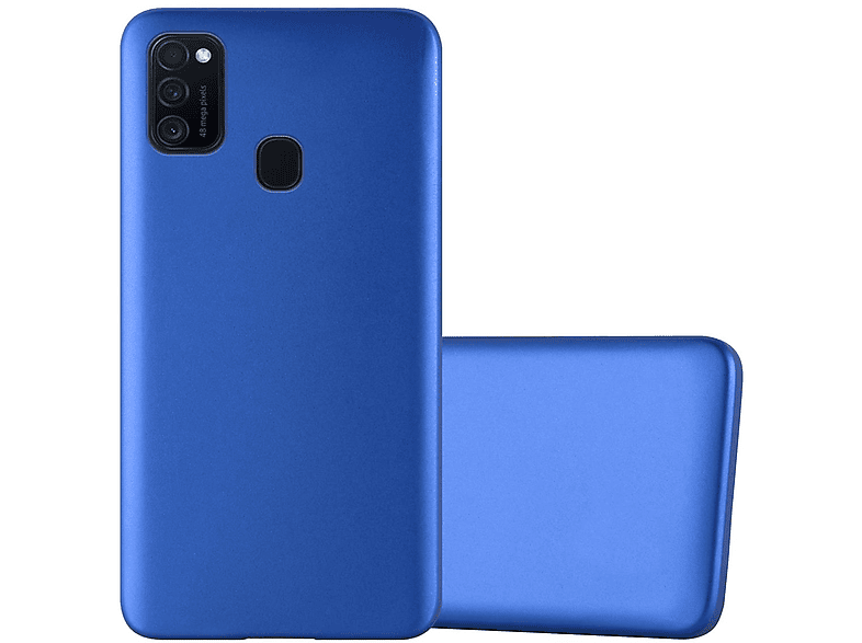 CADORABO TPU Matt Metallic Hülle, Backcover, Samsung, Galaxy M21 / M30s, METALLIC BLAU