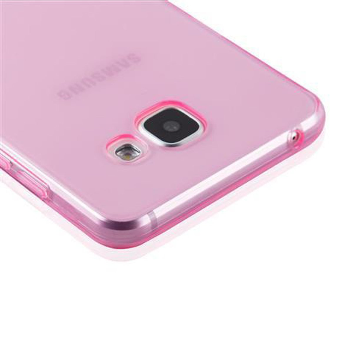 2016, AIR Ultra Schutzhülle, CADORABO Slim Galaxy Samsung, A5 Backcover, TRANSPARENT TPU PINK