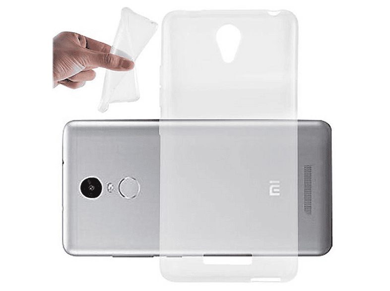 Custodia Cadorabo Per Xiaomi RedMi 3 – Cover Morbida TPU Rosa Trasparente – Sottile 1,2 Mm – Antiurto E Antigraffio - 4