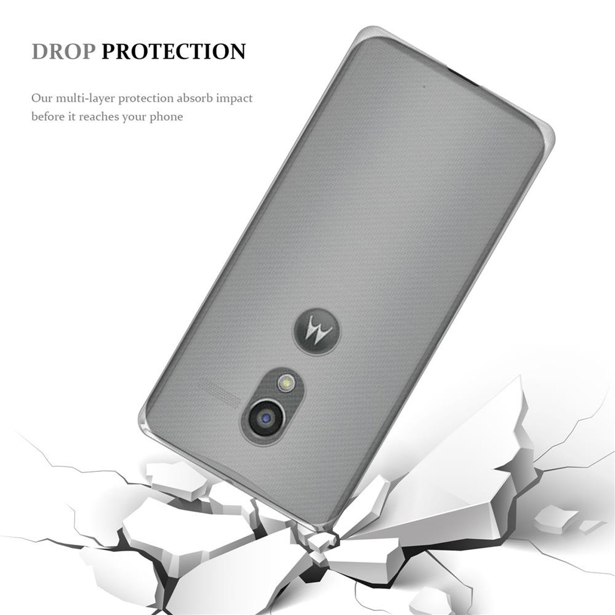 CADORABO TPU Ultra Slim TRANSPARENT VOLL MOTO Backcover, Motorola, G2, AIR Schutzhülle