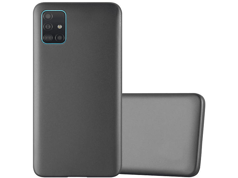 CADORABO TPU Matt Metallic Hülle, Backcover, Samsung, Galaxy A71 4G, METALLIC GRAU