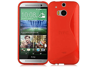 carcasa de móvil Funda flexible para móvil - Carcasa de TPU Silicona ultrafina;CADORABO, HTC, ONE M8 (2.Gen.), rojo infierno