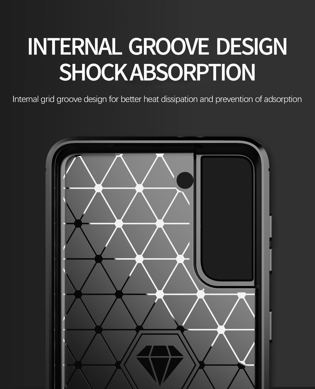 Custodia per telefono nera con design geometrico bianco. La custodia del telefono è su uno sfondo nero.