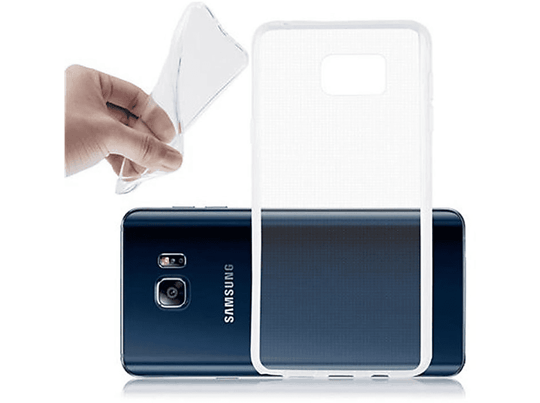 Slim Samsung, Galaxy Ultra AIR Backcover, VOLL TPU NOTE TRANSPARENT 5, Schutzhülle, CADORABO