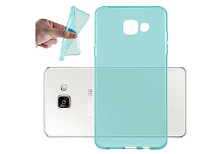 carcasa de móvil Funda flexible para móvil - Carcasa de TPU Silicona ultrafina;CADORABO, Samsung, Galaxy A3 2016, transparente azúl