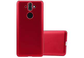 carcasa de móvil Funda flexible para móvil - Carcasa de TPU Silicona ultrafina;CADORABO, Nokia, 8 Sirocco, rojo blanco