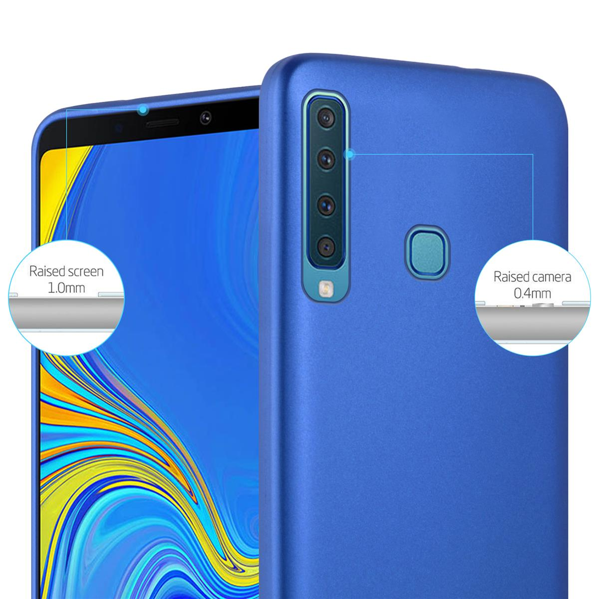 Samsung, 2018, TPU BLAU Matt Metallic Backcover, Galaxy A9 METALLIC CADORABO Hülle,